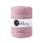 SZNUREK do MAKRAMY 3PLY - 5 mm - brudny różowy