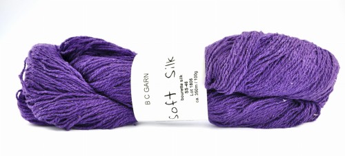 motek włóczka jedwabna bourette bc garn soft silk jagodowy.JPG