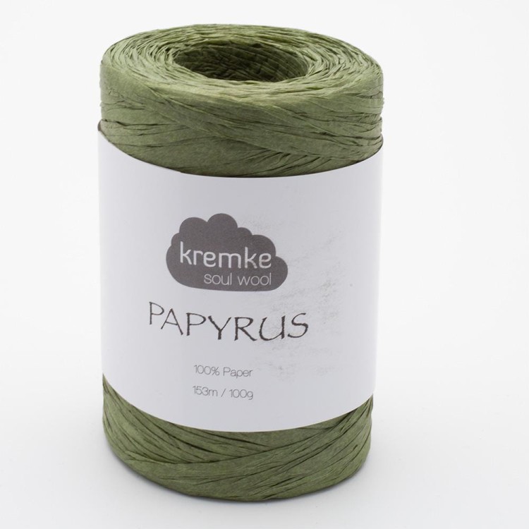 motek włóczka papierowa na torebkę papyrus kremke zielony khaki.jpg