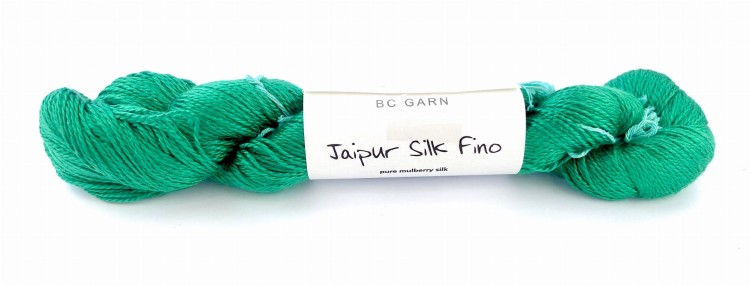 motek włoczka na lato jedwab Jaipur Silk  Fino szmaragdowy.jpeg