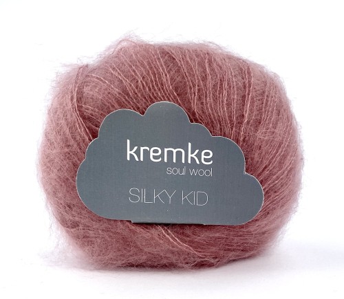 motek włóczka moherowa jedwabna  na lato moher jedwab z włoskiem Silky Kid różowy.jpeg