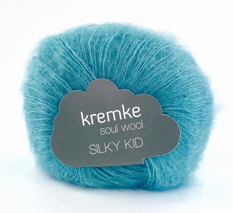 motek hurtownia włóczek włóczki moherowa jedwabna Silky Kid Kremke turkusowy .jpeg