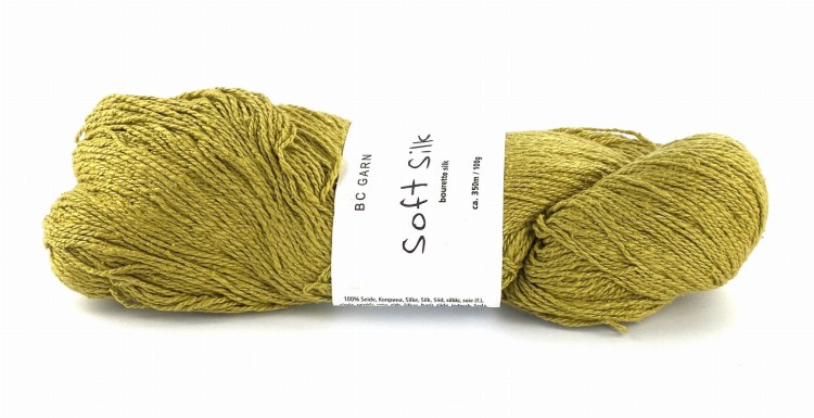 motek hurtownia włóczek włóczki  jedwabne Soft Silk żółty złoty.jpeg