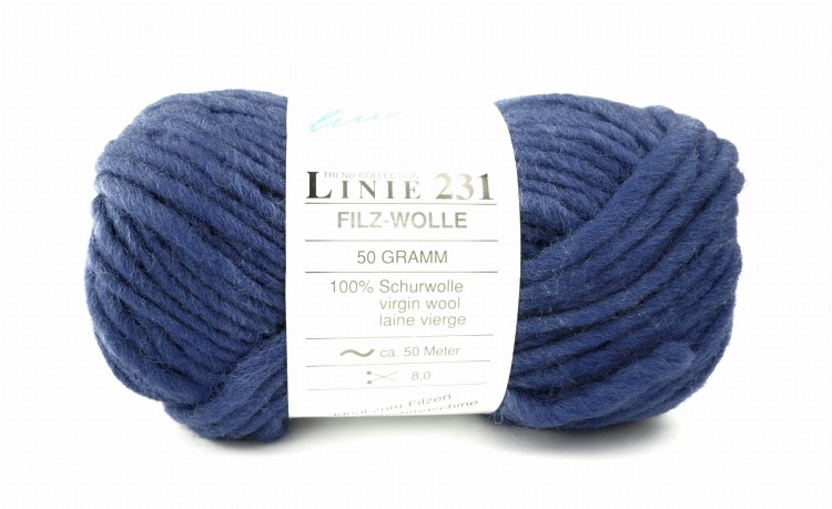 filz wolle online 25 dżinsowy niebieski welna 100%welna owcza wloczkawelniana wloczkadofilcowania  grubawelna motek wloczki .JPG