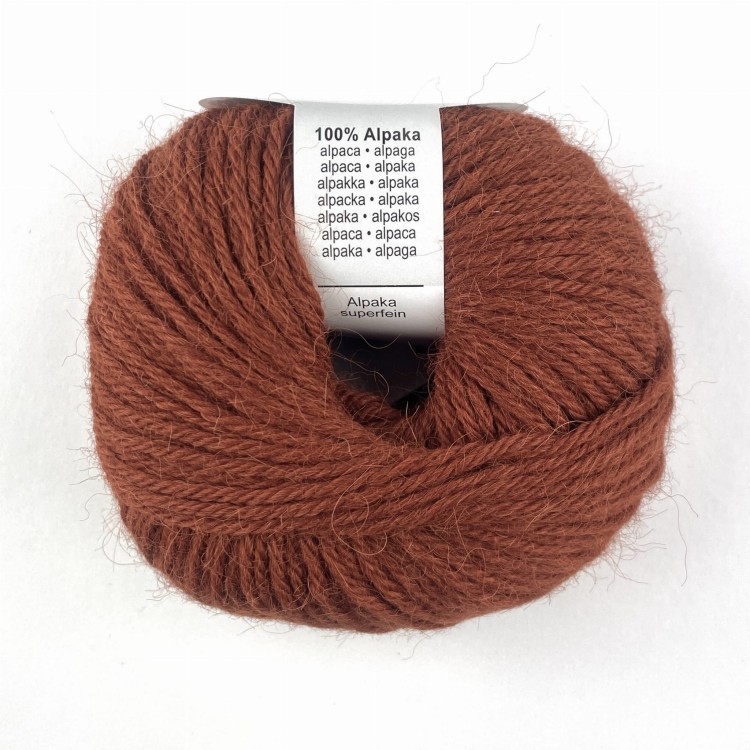 alpaka alpaca online welna 100% motek pasmanteria włóczki kasztan brązowy rudy.JPG