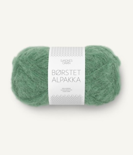 Sandnes garn borsted alpakka brushed alpaca alpaka wloczka z włosem zielony szałwia 8062_gronn-myrt.jpg