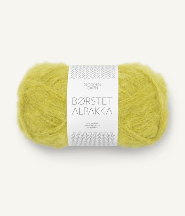 Sandnes garn borsted alpakka brushed alpaca alpaka wloczka z włosem  zielony limonkowy zolty limonka 9825_sunny-lime.jpg