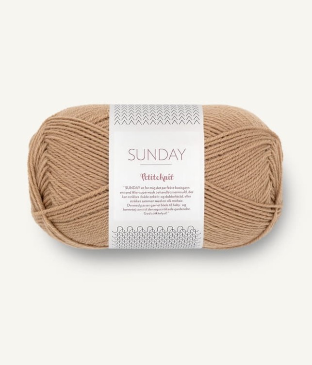sandnes garn włóczka sunday petiteknit 100% wełna merynosa : merino 2542 camel.jpg