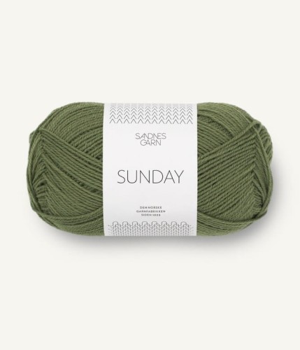 sandnes garn wloczka sunday 100% welna merynosa merino 9062_olivengronn.jpg