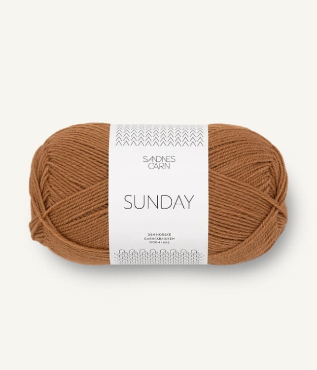 sandnes garn wloczka sunday 100% welna merynosa merino 2543_brunt-sukker.jpg