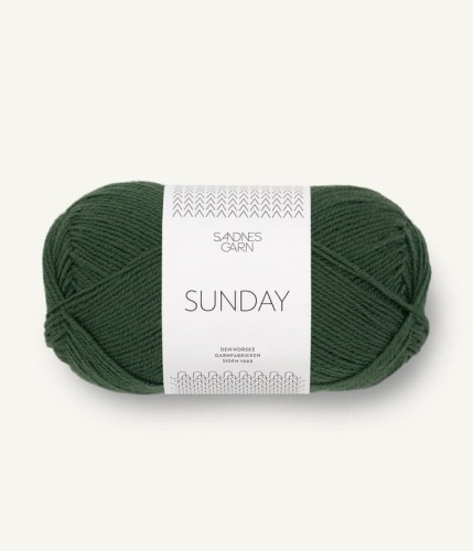 sandnes garn wloczka sunday 100% welna merynosa merino 8082_skoggronn.jpg