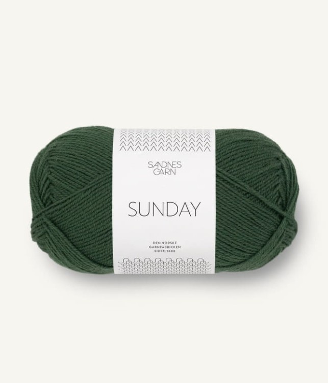 sandnes garn wloczka sunday 100% welna merynosa merino 8082_skoggronn.jpg