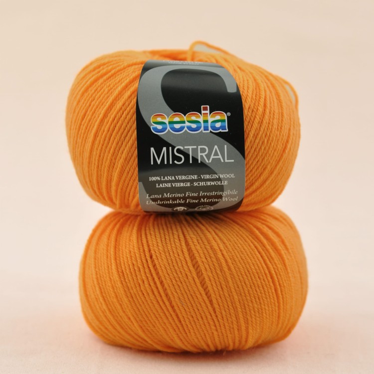 mistral sesia welna merynosa wloczka dla dzieci niegryzaca wloczka merino na kocyk ceryfikat rms baby merino drops 0492 pomaranczowy.JPG