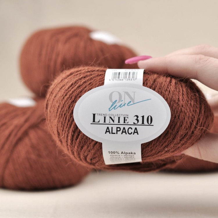 alpaka 26 wloczka z welny alpaki naturalna welna premium brazowy.JPG