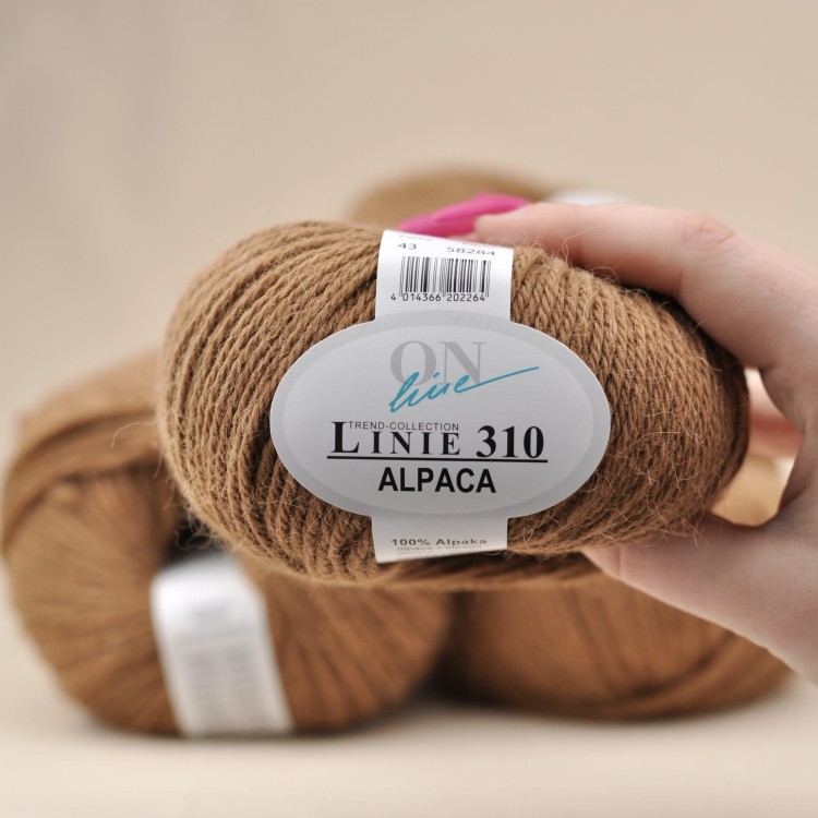 alpaka 43 wloczka z welny alpaki naturalna welna premium brazowy ciemny karmelowy.JPG