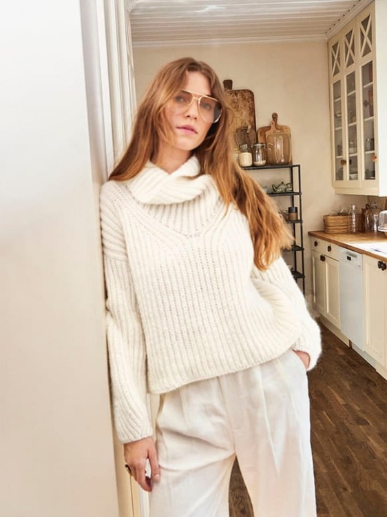 nowa gazeta ze wzorami sandnes garn diy 2308 vol wzor na druty STELLA SWEATER tynn silk mohair 2308_8-4.jpg