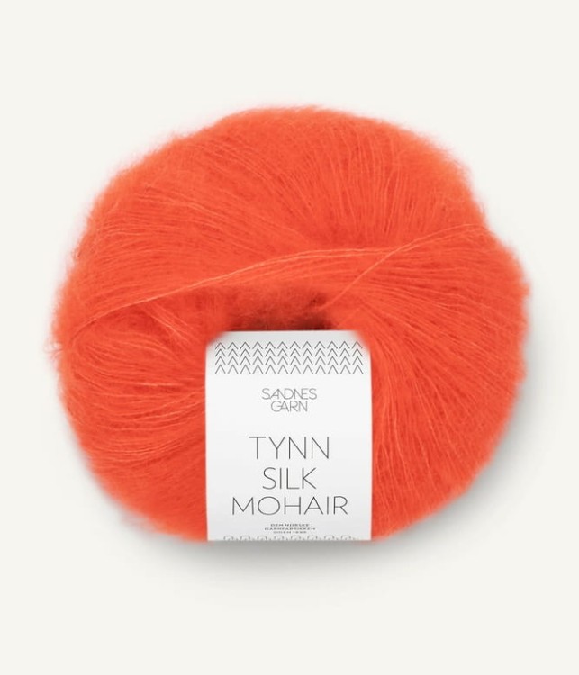 tynn silk mohair moher jedwab welna wloczka sandnes garn 3818 pomarańczowy.jpg