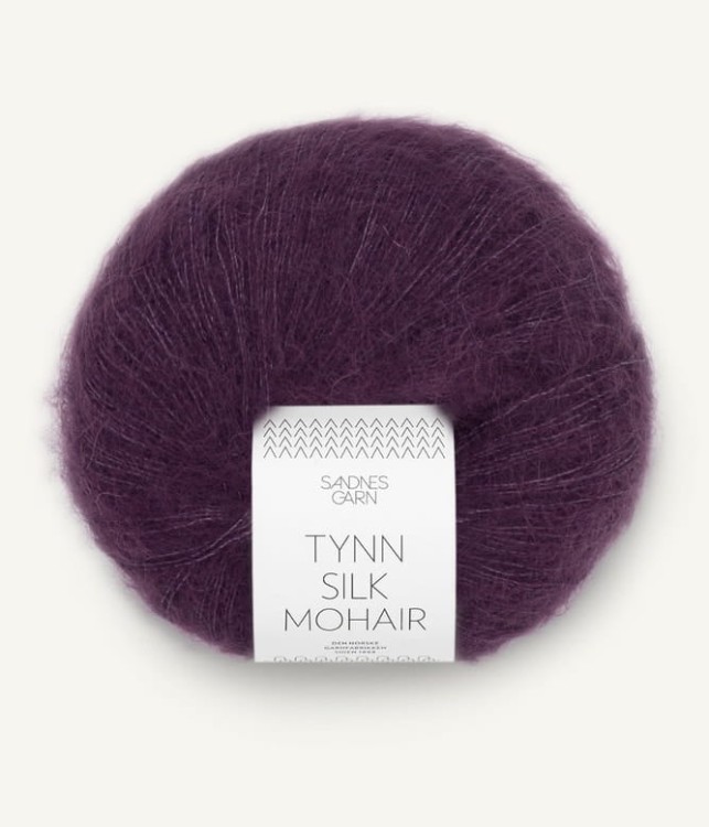 tynn silk mohair moher jedwab welna wloczka sandnes garn fioletowy 4672.jpg