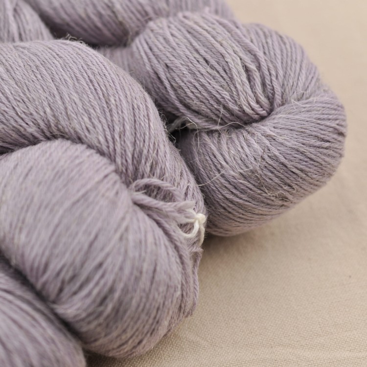 naturalna wloczka na skarpety superwash welna i len lazy linien kremke wloczka na skarpety robione na drutach rustykalna wloczka fioletowy.JPG