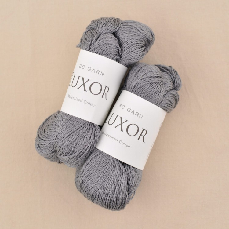 cienka wloczka bawelniana bawelna merceryzowana najwyzsza jakosc luxor bc garn knitlab szary .JPG