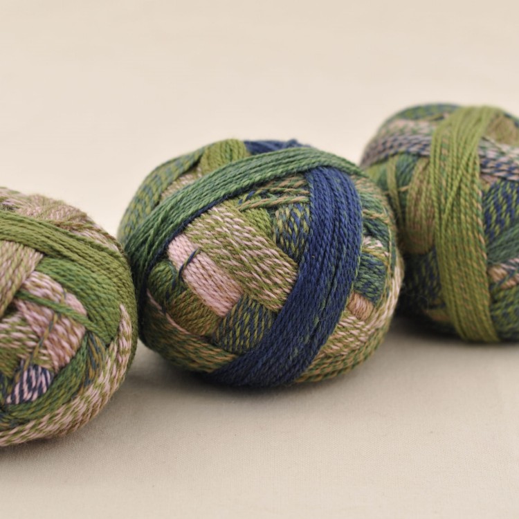 welna na skarpety wloczka welniana na skarpetki merino crazy zauberball schoppel wolle 2292 zielony.JPG