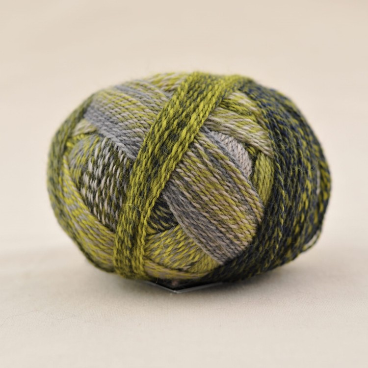 welna na skarpety wloczka welniana na skarpetki merino crazy zauberball schoppel wolle 2204 zielony.JPG