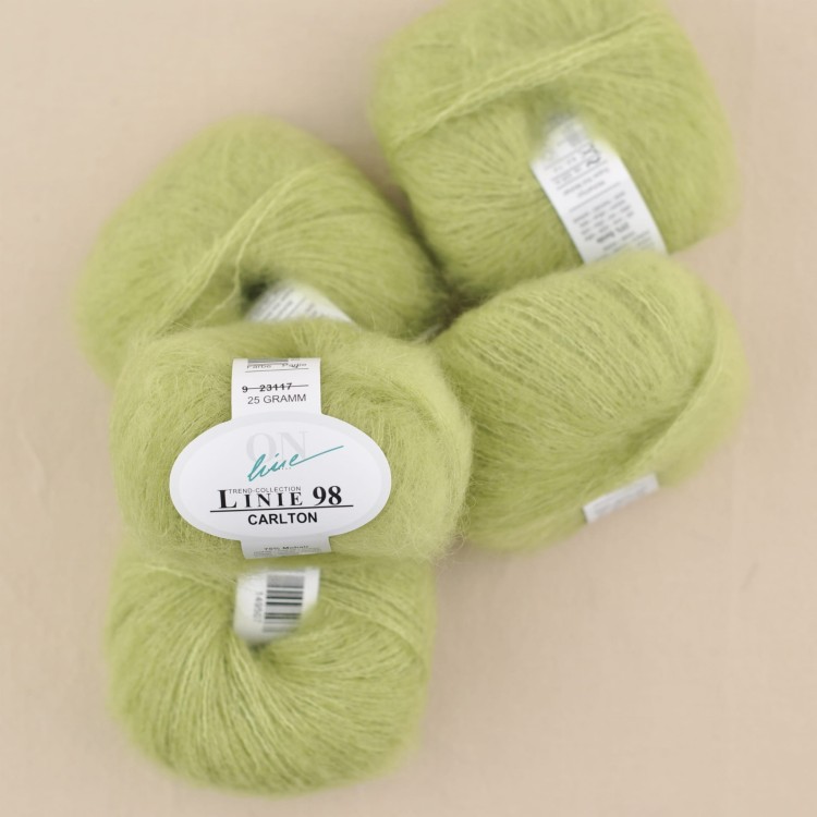 kid silk drops carlton welna moher z jedwabiem wloczka moherowa zielona limonka.JPG