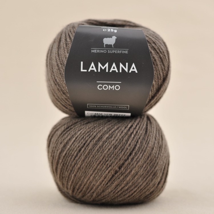 wloczka merynos welna merino 100% niegryzaca wloczka dla dziecka lamana como tweed 48 makadamia brązowy.JPG