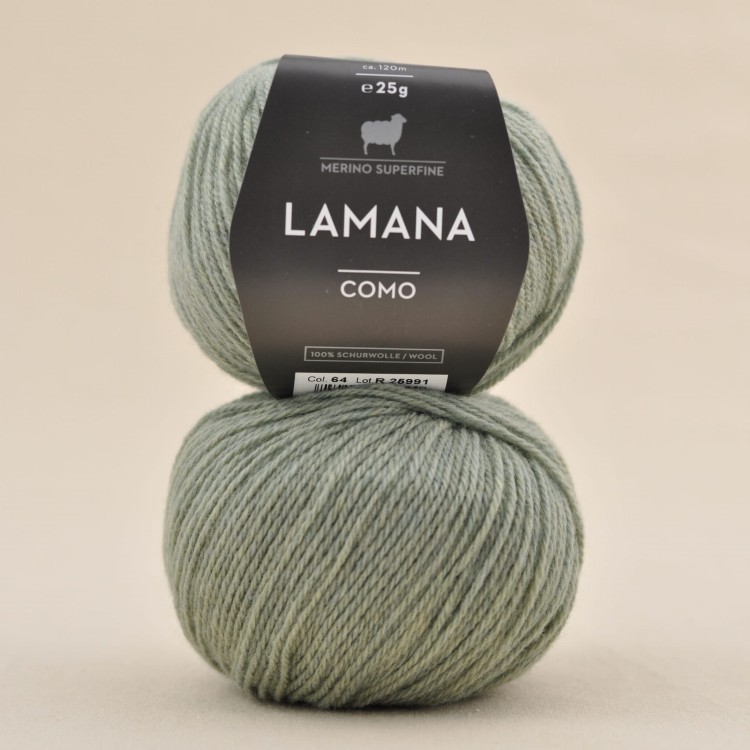 wloczka merynos welna merino 100% niegryzaca wloczka dla dziecka lamana como tweed 64 szałwia zielony.JPG