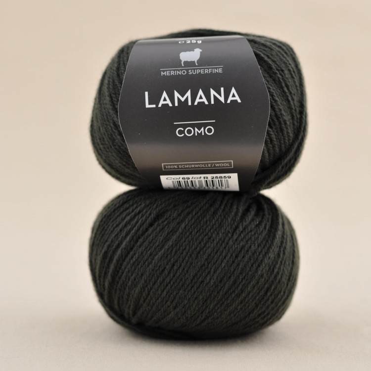 wloczka merynos welna merino 100% niegryzaca wloczka dla dziecka lamana como tweed lesny zielony 69 ciemny .JPG