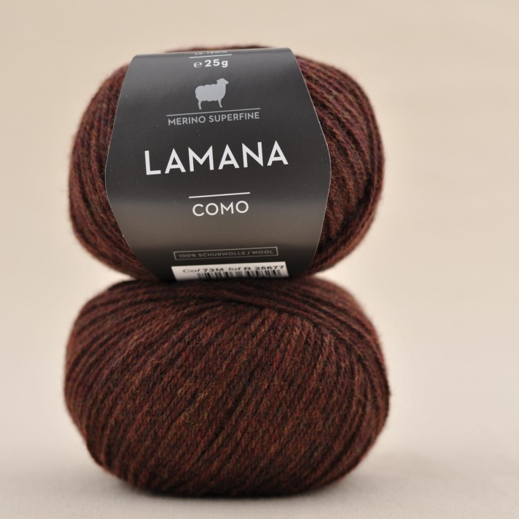 wloczka merynos welna merino 100% niegryzaca wloczka dla dziecka lamana como tweed 73 rudy melanz.JPG