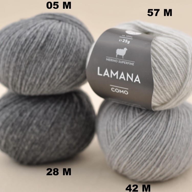wloczka merynos welna merino 100% niegryzaca wloczka dla dziecka lamana como tweed szarości szary jasny 2.JPG