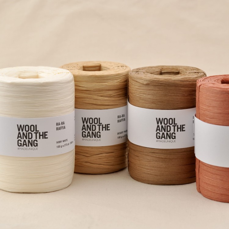 rafia ra ra raffia wloczka papierowa wool and the gang watg. biała.JPG