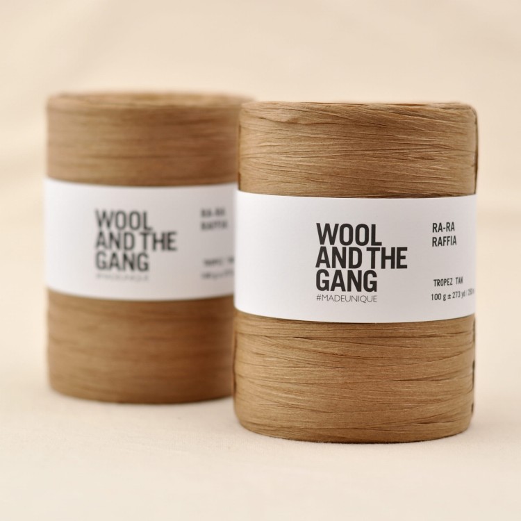 rafia ra ra raffia wloczka papierowa wool and the gang watg. tropez tan brazowa.JPG