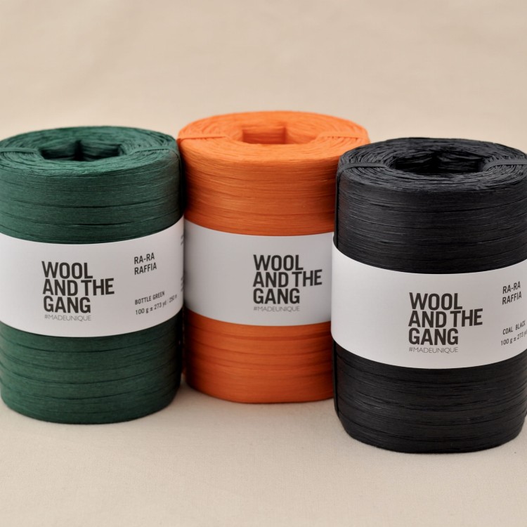 rafia ra ra raffia wloczka papierowa wool and the gang watg zielona.JPG