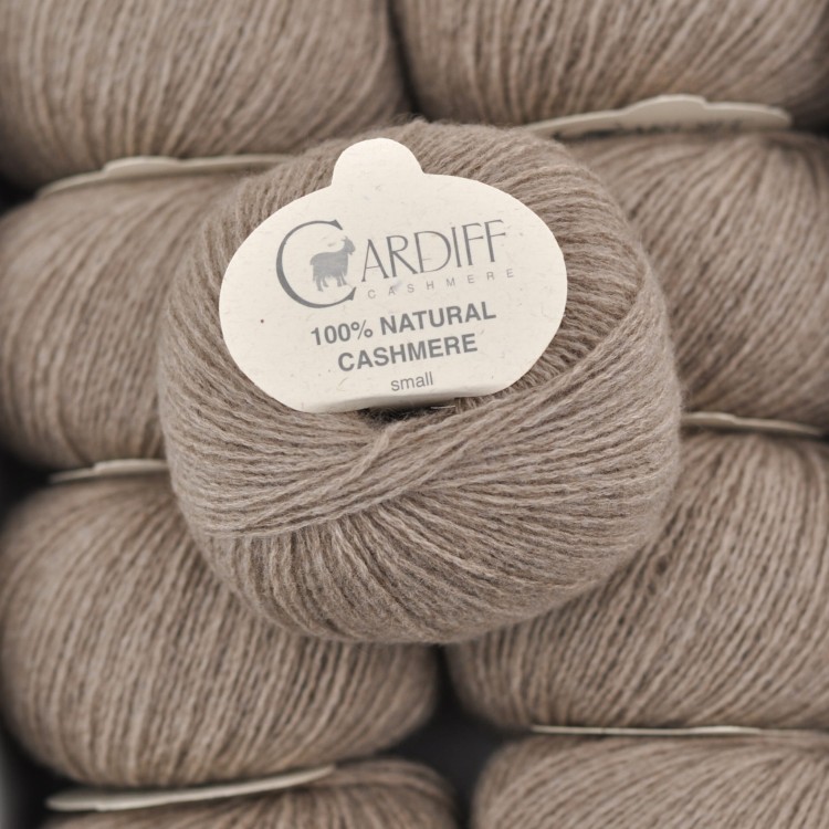 cardiff cashmere classic small wloczka kaszmirowa kaszmir welna 511 naturalny brązowy.JPG
