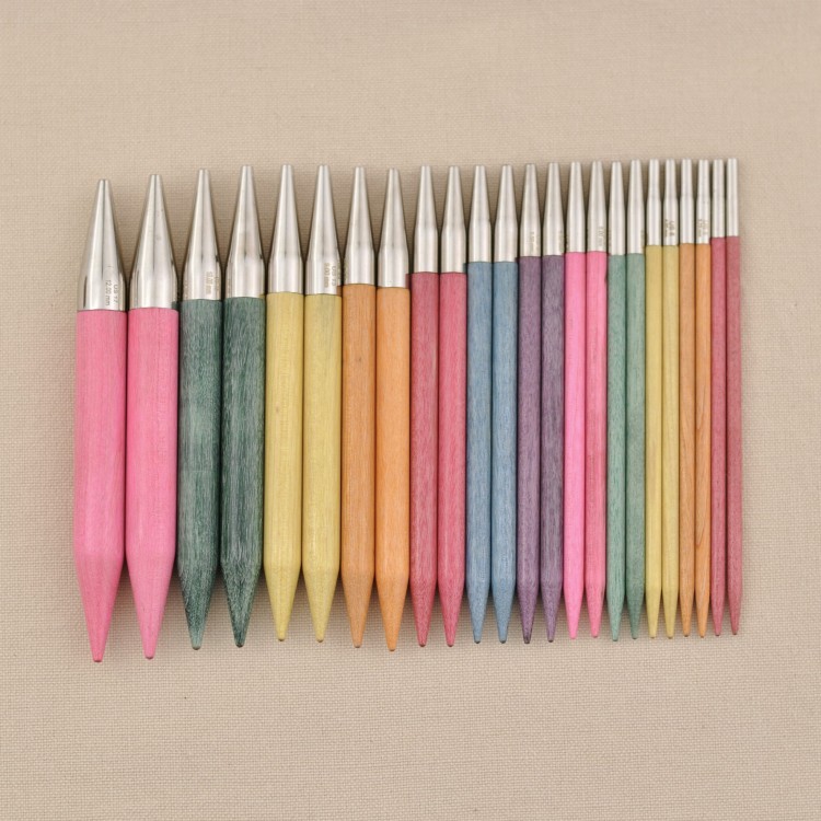 drewniane druty wymienne lykke colour kolorowe druty do dziergania zylki lykke knitpro.JPG