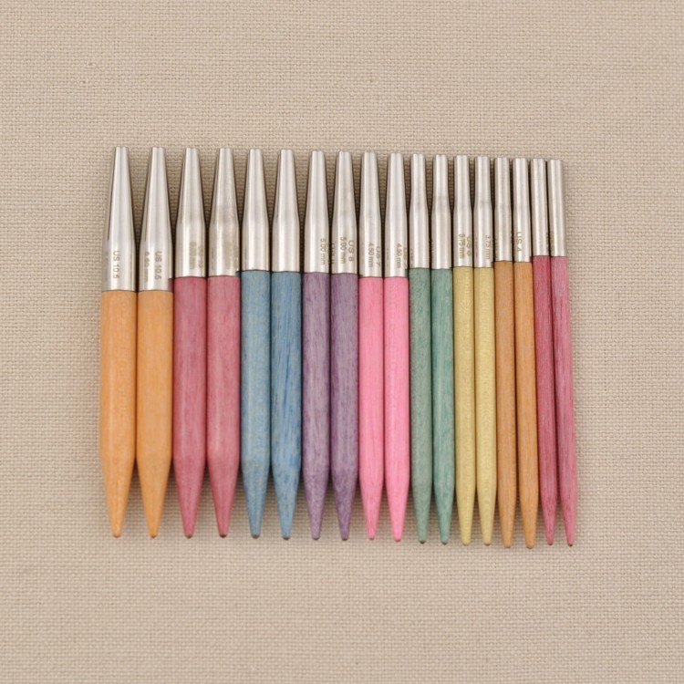 drewniane druty wymienne krótkie special lykke colour kolorowe druty do dziergania zylki lykke knitpro..JPG