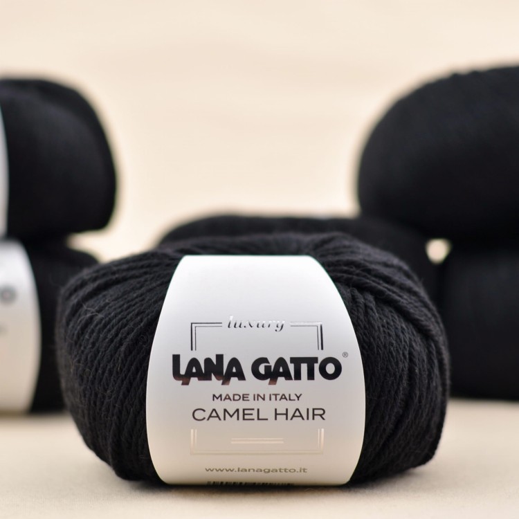 wloczka camel hair lana gatto welna wielbłąda wełna merino niegryząca włóczka czarny 5000.JPG