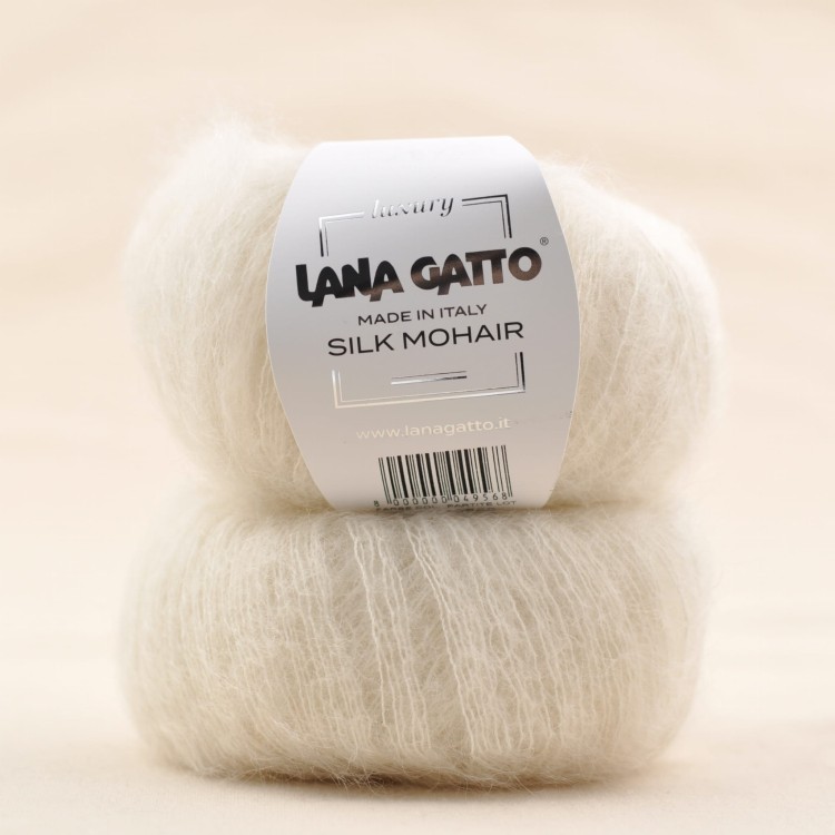 wloczka kid silk lana gatto mohair silk jedwab mohe ecru 6028.JPG