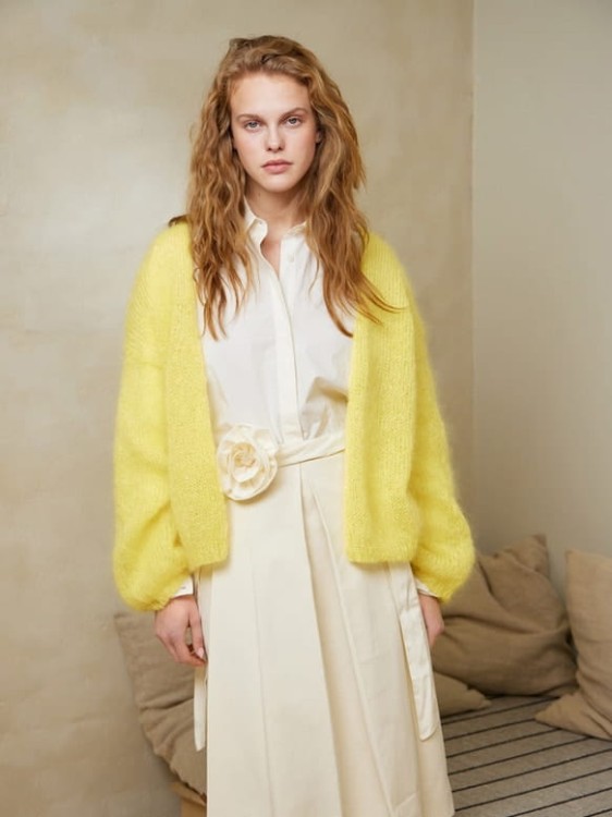 sandnes garn włóczka Ballerina Chunky Mohair moher wełna kardigan sweter na drutach 2402-1_2.jpg