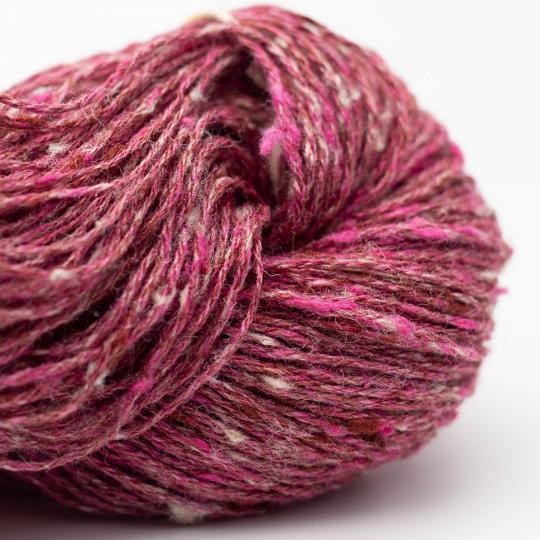 tussah tweed wloczka jedwabna jedwab welna wloczki na lato tweed bc garn rozowy 32.jpg