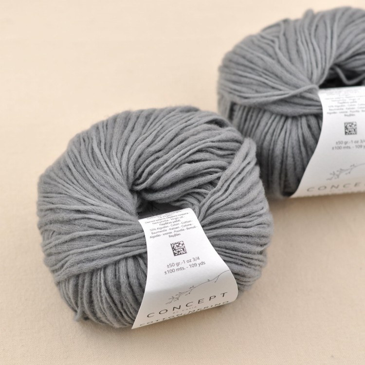 wloczka cotton merino volume concept by katia nierowna nitka welna merino i bawelna 211 SZARY.JPG