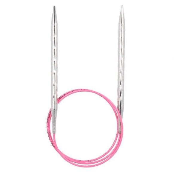 metalowe druty na zylce 80 cm addi unicorn na różowej żyłce karbowane.jpg