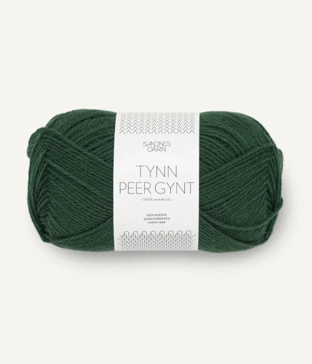 motek włóczki tynn peer gynt welna norweska na sweter norweski sandnesgarn żakard zielony 8082_skoggronn_300dpi_noste.jpg.webp