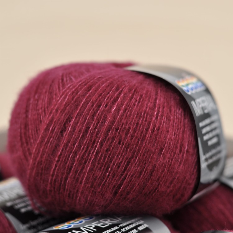 puszysta wloczka imperial sesia welna merino merynosa jedwab kaszmir zamiennik kid silk drops moher jedwab 5025 ciemny rozowy.JPG
