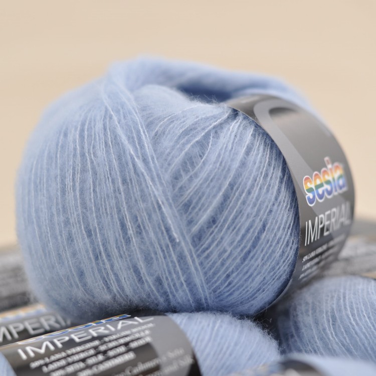 puszysta wloczka imperial sesia welna merino merynosa jedwab kaszmir zamiennik kid silk drops moher jedwab  1630 niebieski blekitny.JPG