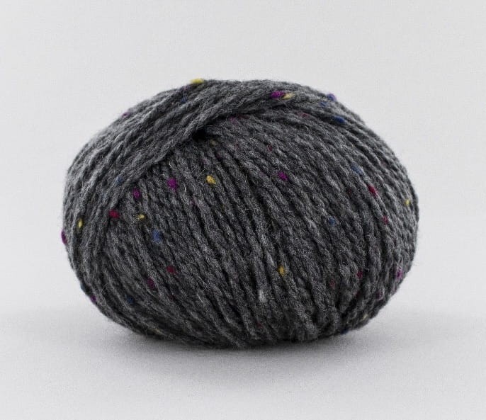 włóczka wełniana twweedowa z alpaka motek fonty super tweed grafitowy szary 05.jpg