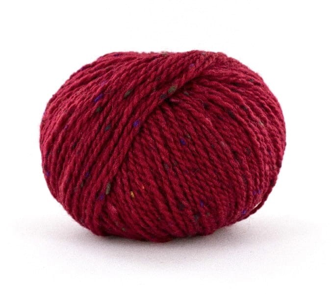 włóczka wełniana twweedowa z alpaka motek fonty super tweed czerwony krwisty 16 .jpg