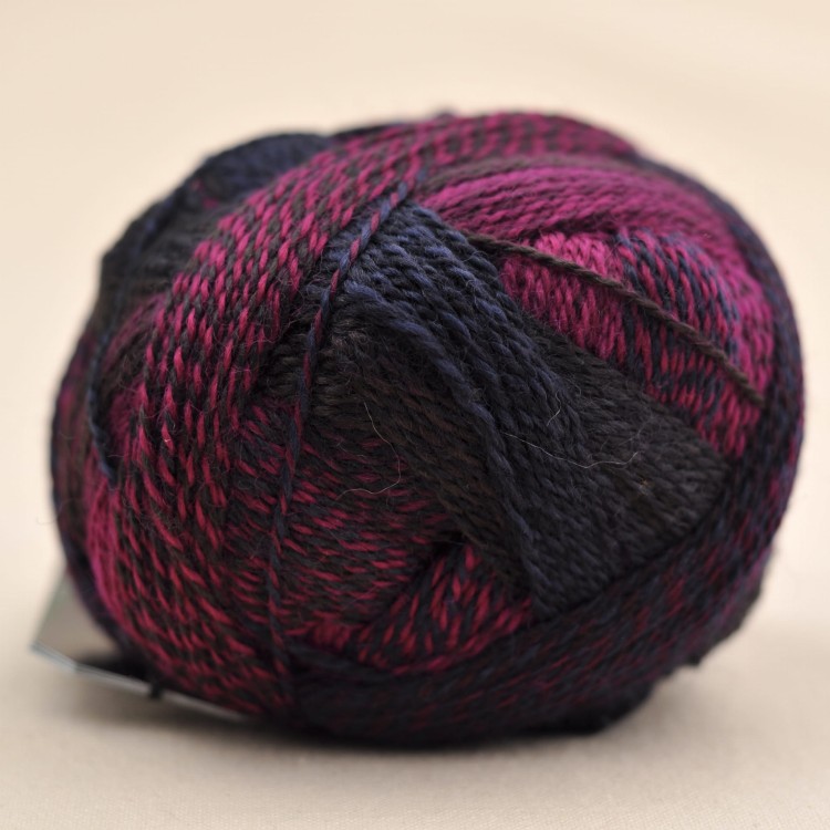 wloczka na skarpety melanżowe kolorowe crazy zauberball schoppel wolle welna merino skarpetki 2082 charisma magenta fioletowy.JPG